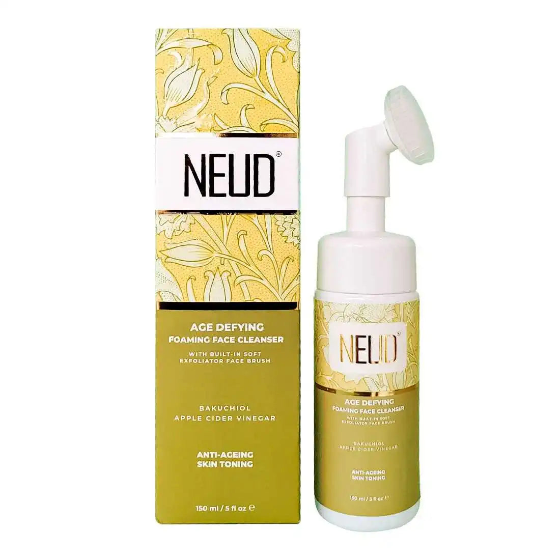 Buy 1 Pack NEUD Age Defying Foaming Face Cleanser 150ml With Apple Cider Vinegar and Bakuchiol - everteen-neud.com