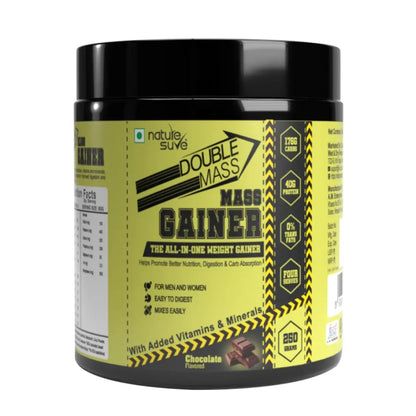 Buy 1 Pack Nature Sure Double Mass Chocolate Flavored Mass Gainer with Whey Protein and Enzymes, Free Scoop Inside - everteen-neud.com