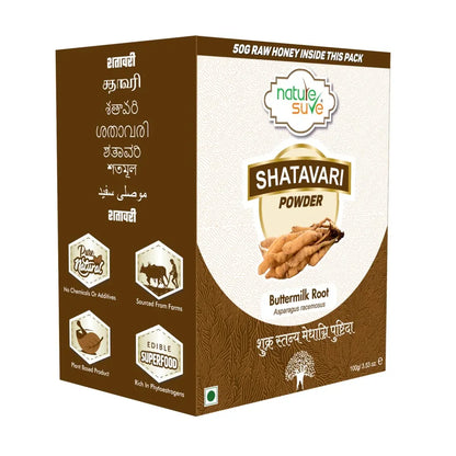 Buy 1 Pack Nature Sure Shatavari Asparagus Powder 100g with Raw Honey 50g From Brand Store - everteen-neud.com