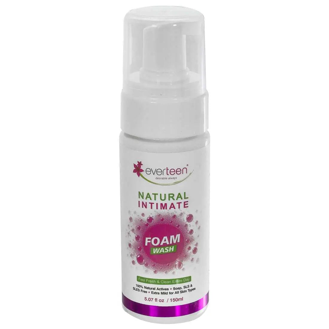 Buy 1 Pack everteen Natural Intimate Foam Wash 150ml for Women - everteen-neud.com