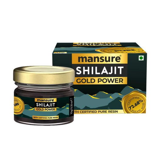 ManSure Shilajit Gold Power Resin 1x10g – Swarna Bhasma and Fulvic Acid for Men