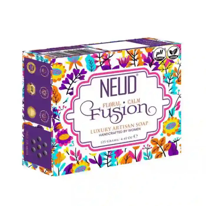 NEUD Floral Calm Fusion Handmade Soap With Sugandha, Mogra, Patchouli ...