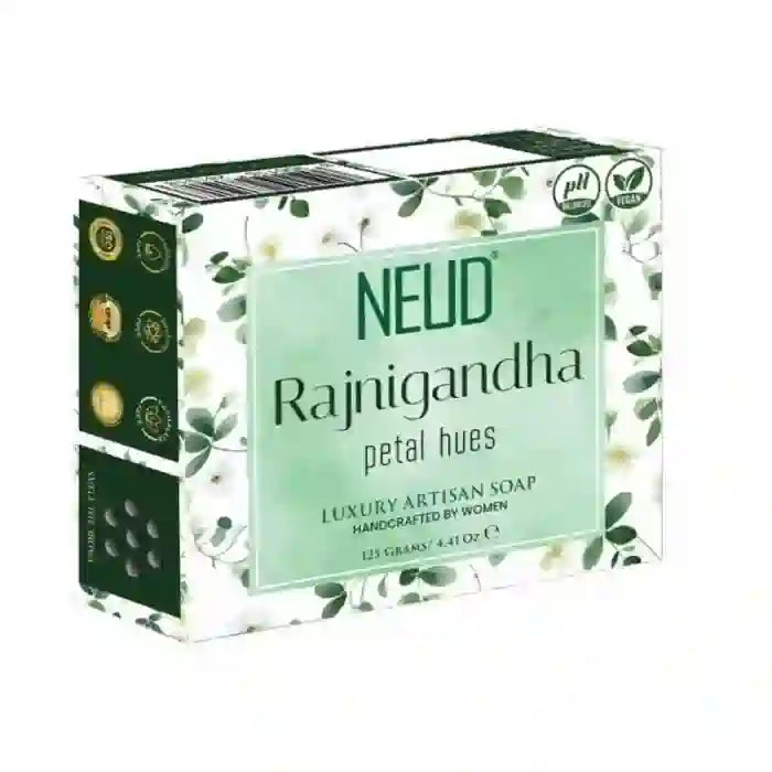 Buy 1 Pack NEUD Rajnigandha Petal Hues Luxury Artisan pH Balanced Vegan Handmade Soap 125g With Tuberose - everteen-neud.com