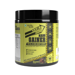 Nature Sure Double Mass Chocolate Mass Gainer 1x250g – Whey Protein and Digestive Enzymes