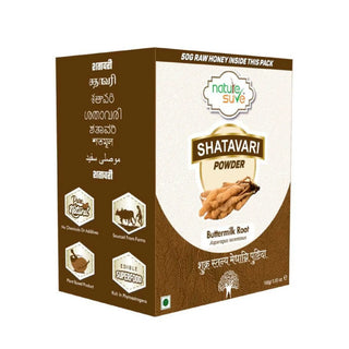 Nature Sure Shatavari Powder 1x100g – Ayurvedic Female Tonic with Free Raw Honey