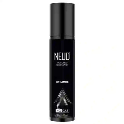 पुरुषों के लिए न्यूड डाइनमाइट परफ्यूम्ड बॉडी स्प्रे, लंबी चलने वाली खुशबू वाला बिना-गैस डिओडोरेंट, 120 मिली