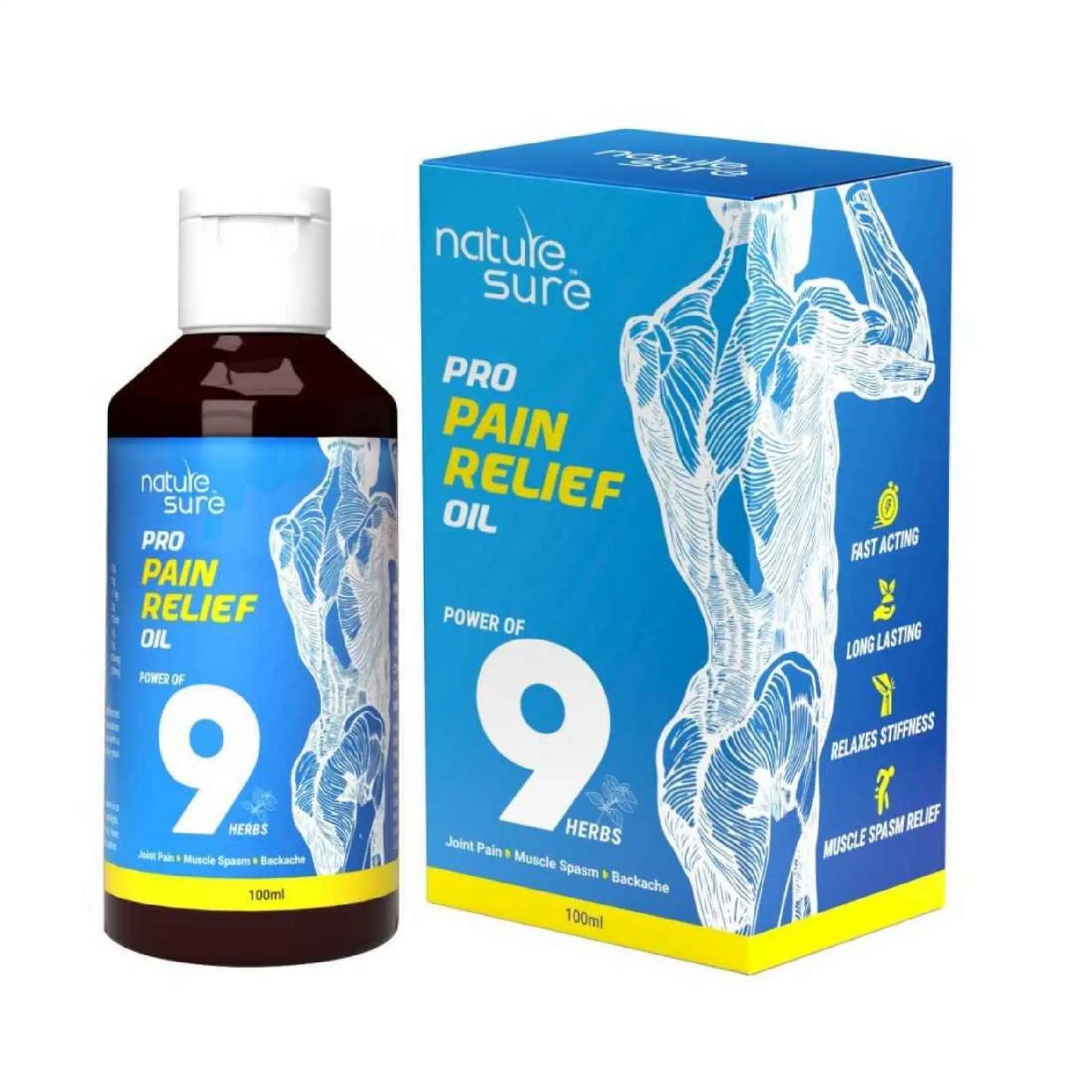 Nature Sure Pro Pain Relief Oil 1x100ml – Ayurvedic Formula for Joint and Muscle Care