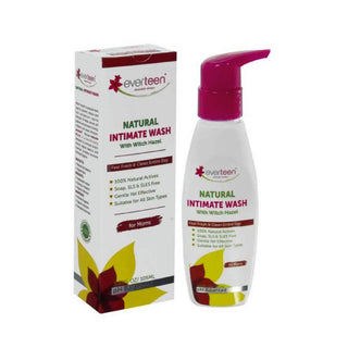 everteen Witch Hazel Intimate Wash 1x105ml – Neem and Tea Tree Oil, Natural Feminine Hygiene for Moms