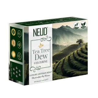 NEUD Tea Tree Dew Glycerine Luxury Artisan Handmade Soap - 1x125g Pack