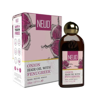 NEUD Premium Onion Hair Oil with Fenugreek - 1 Pack, 150ml