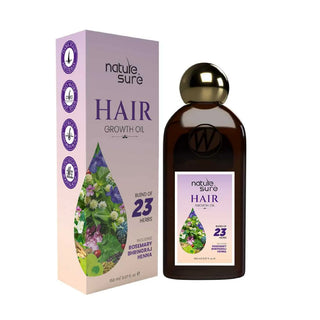 Nature Sure Hair Growth Oil 1x150ml – Rosemary, Bhringraj and Henna, AYUSH-Certified