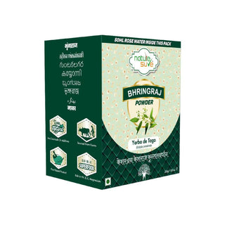 Nature Sure Bhringraj Powder With Free Rose Water - 1x200g Pack