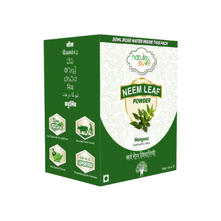 Nature Sure Neem Leaf Powder with Free Rose Water - 1x200g Pack