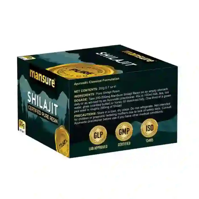 Buy 1 Pack ManSure Shilajit Pure Resin 20g directly from company - everteen-neud-com