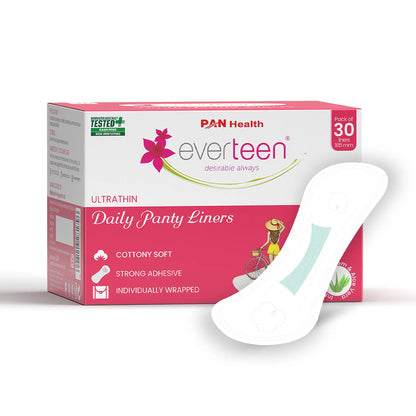 everteen Daily Panty Liners Infused with Neem and Aloe Vera - 1x30 Pack