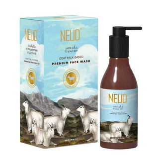 NEUD Goat Milk Face Wash 1x300ml – AHAs, Selenium, Goat Milk for Men and Women
