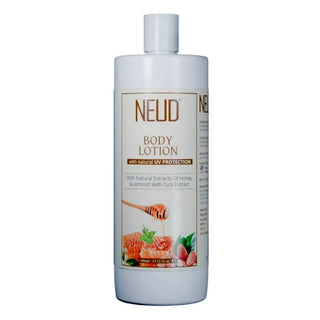 NEUD Body Lotion with Natural Extracts of Honey, Almond and Tulsi for Men and Women - 1x400ml Pack