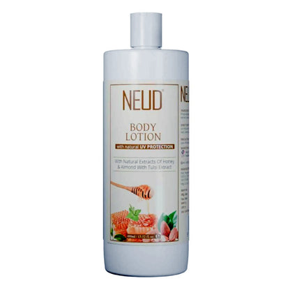 NEUD Body Lotion with Natural Extracts of Honey, Almond and Tulsi for Men and Women - 1x400ml Pack