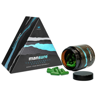ManSure Testosterone Booster 1x60 Capsules – Certified Ayurvedic Supplement for Men