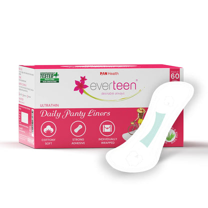 everteen Panty Liners Infused With Neem and Aloe Vera - 1x60 Pack