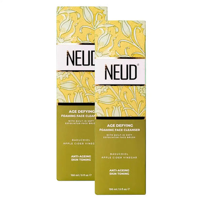 Buy 2 Packs NEUD Age Defying Foaming Face Cleanser 150ml With Apple Cider Vinegar and Bakuchiol - everteen-neud.com