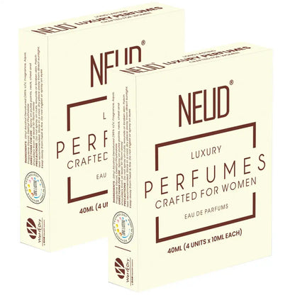 Buy 2 Packs NEUD Luxury Pocket Perfume Gift Set 4x10ml for Women - Long Lasting Eau de Parfum - everteen-neud.com