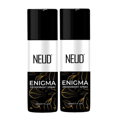 NEUD ENIGMA Unisex Perfumed Body Spray Deodorant with Notes of Oud, Raspberry and Bulgarian Rose, 24-Hour Odor Protection - 50ml