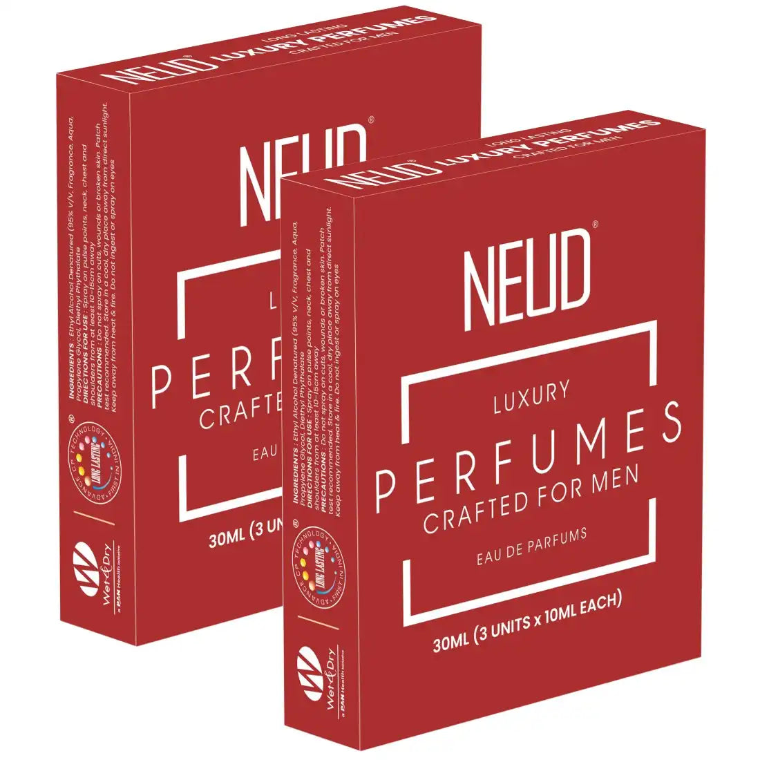 Buy 2 Packs NEUD Luxury Pocket Perfume 3x10ml Gift Set for Men - Long Lasting Eau de Parfum - everteen-neud.com