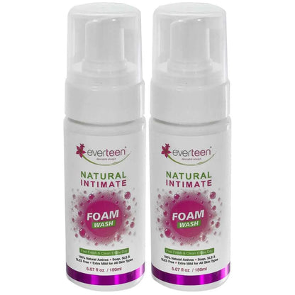 Buy 2 Packs everteen Natural Intimate Foam Wash 150ml for Women - everteen-neud.com