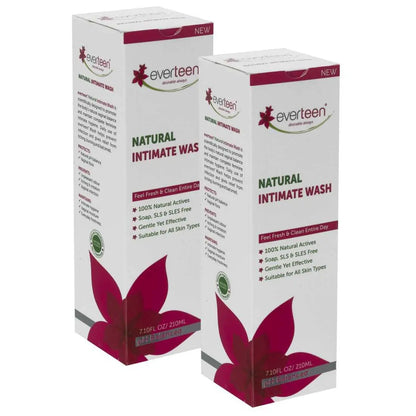 Buy 2 Packs everteen Natural Intimate Wash 210ml for Feminine Hygiene in Women - everteen-neud.com