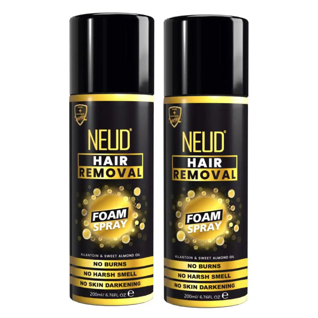 Buy 2 Packs NEUD Hair Removal Foam Spray 200ml with No Burns, Harsh Smell or Skin Darkening - everteen-neud.com