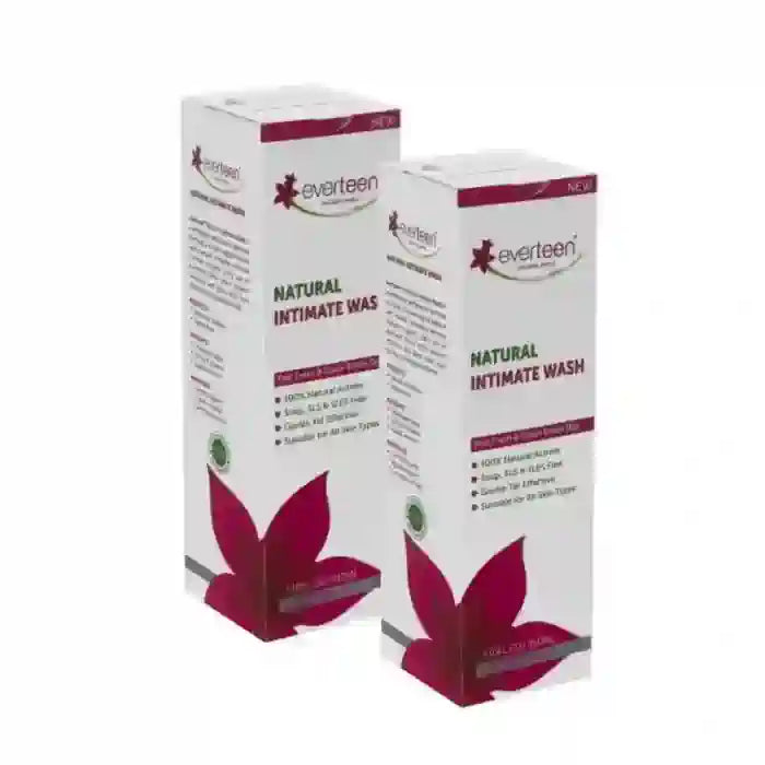Buy 2 Packs everteen Natural Intimate Wash 210ml for Feminine Hygiene in Women - everteen-neud.com
