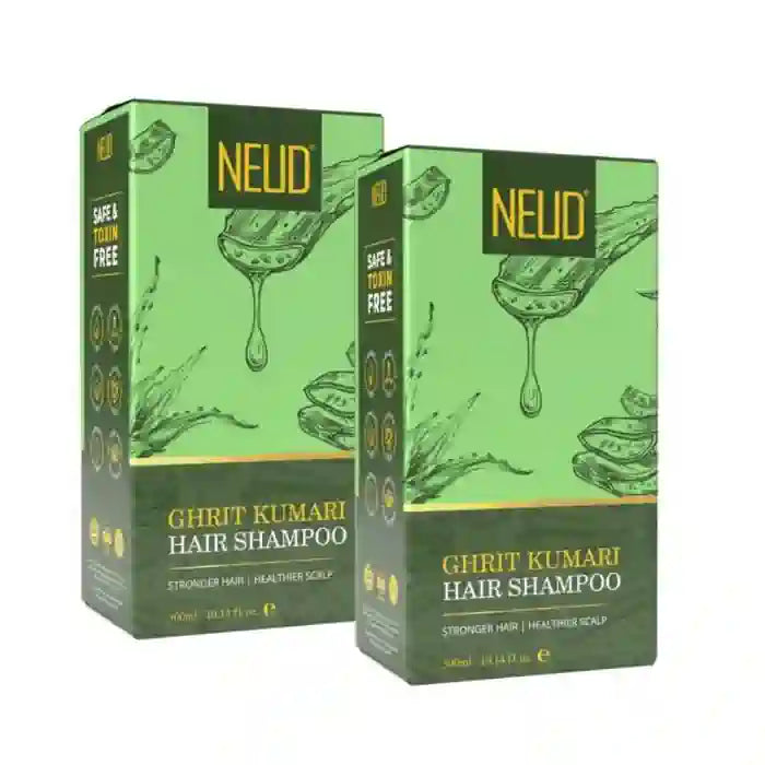 Buy 2 Packs NEUD Aloe Vera Shampoo Ghrit Kumari Hair Cleanser 300ml - everteen-neud.com