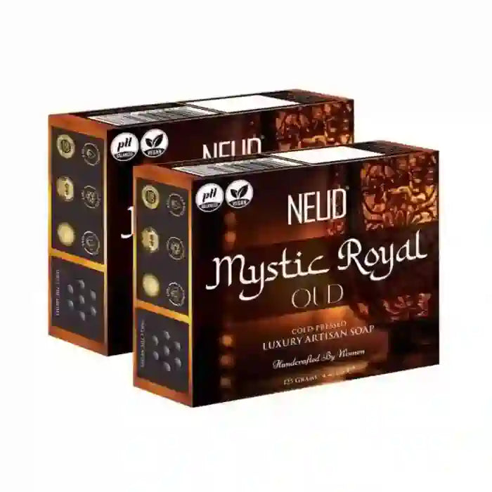 Buy 2 Packs of NEUD Mystic Royal Oud Luxury Artisan pH Balanced Cold-Pressed Handmade Soap 125g Each With Oudh and Gul Banafsha - everteen-neud.com