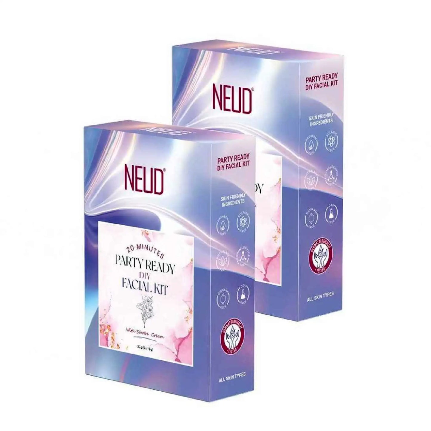 Buy 2 Packs NEUD Party-Ready DIY Facial Kit with Strobe Cream Directly From Company - everteen-neud.com