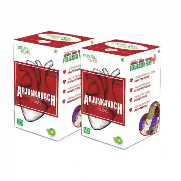 Buy 2 Packs Nature Sure Arjun Kavach Cardiac Wellness Tablets (90x2) directly from company - everteen-neud.com