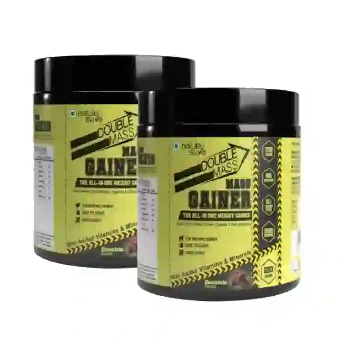 Buy 2 Packs Nature Sure Double Mass Chocolate Flavored Mass Gainer with Whey Protein and Enzymes, Free Scoop Inside - everteen-neud.com