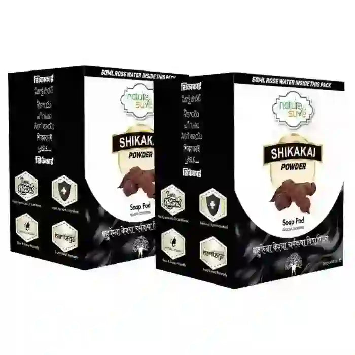 Buy 2 Packs Nature Sure Shikakai Powder 100g with Rose Water 50ml Directly From Company - everteen-neud.com
