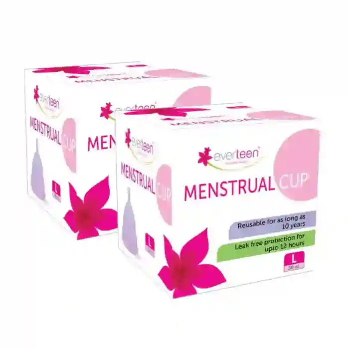 Buy 2 Packs everteen Large Menstrual Cup for Odor-Free, Rash-Free Periods With No Leakage in Women - everteen-neud.com