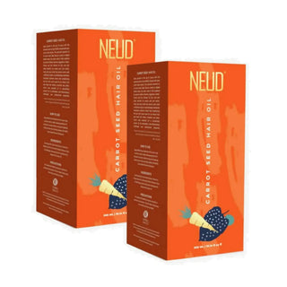NEUD Carrot Seed Premium Hair Oil 2x300ml – Carrot Seed Extract, UV Protection