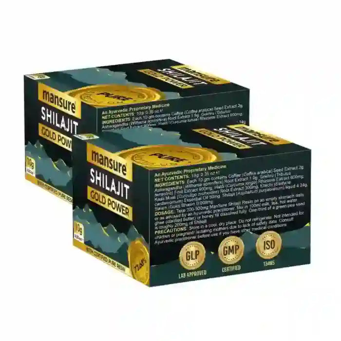 Buy 2x10g ManSure Shilajit Gold Power With 72.68% Fulvic Acid And No Heavy Metals - everteen-neud-com