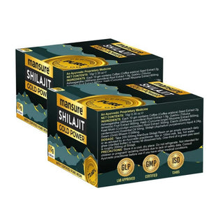 ManSure Shilajit Gold Power Resin 2x10g – Swarna Bhasma and Fulvic Acid for Men