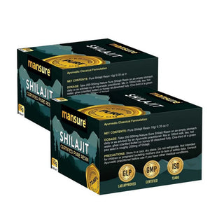 ManSure Shilajit Pure Resin 2x10g – Himalayan Shilajit for Men