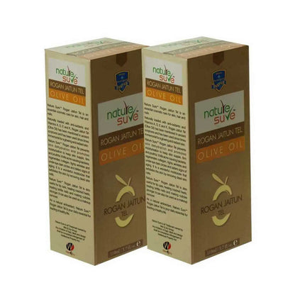 Nature Sure Rogan Jaitun Zaitoon Jaitoon Olea Olive Oil for Skin, Hair and Nail Care - 2x110ml Pack
