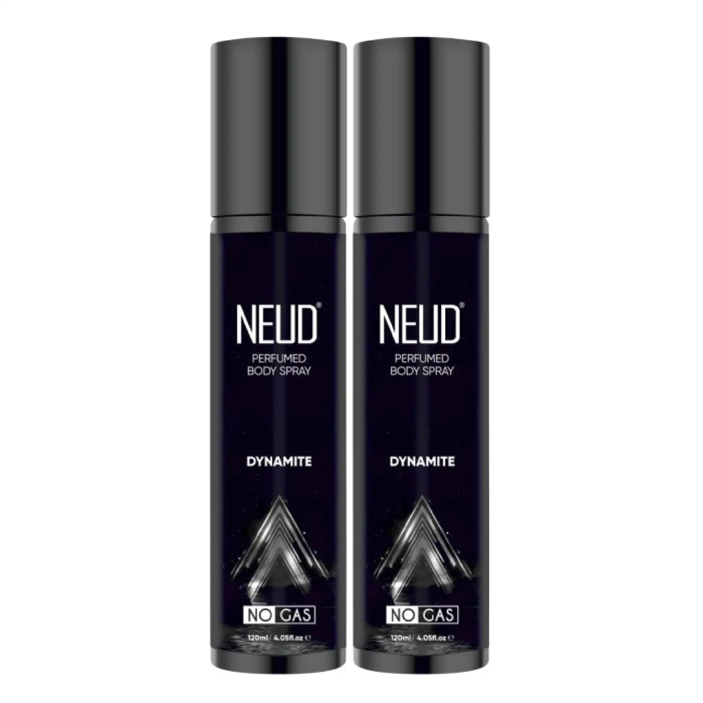 NEUD Dynamite Perfumed Body Spray, No Gas Deodorant - 2x120ml Bottles