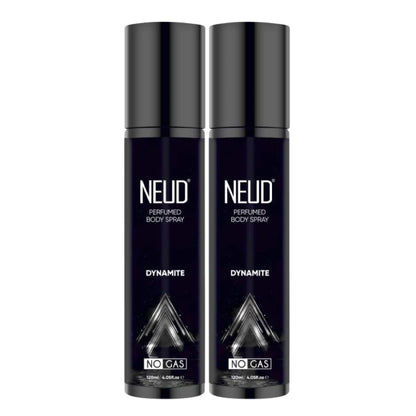 NEUD Dynamite Perfumed Body Spray, No Gas Deodorant - 2x120ml Bottles