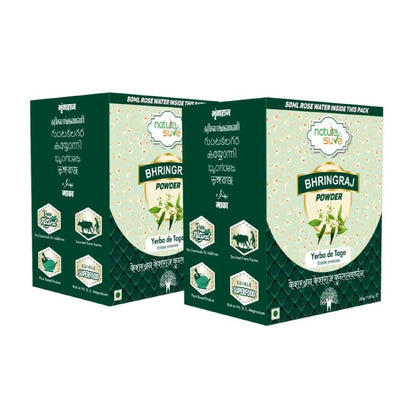 Nature Sure Bhringraj Powder With Free Rose Water - 2x200g Pack