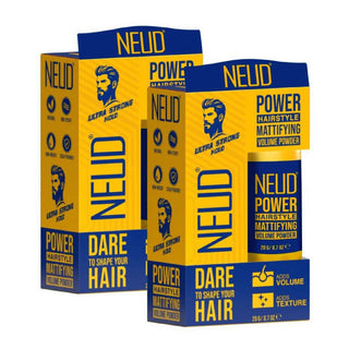 NEUD Power Hairstyle Mattifying Volume Powder Wax Enriched With Aloe Vera and Argan Oil - 2x20g Pack