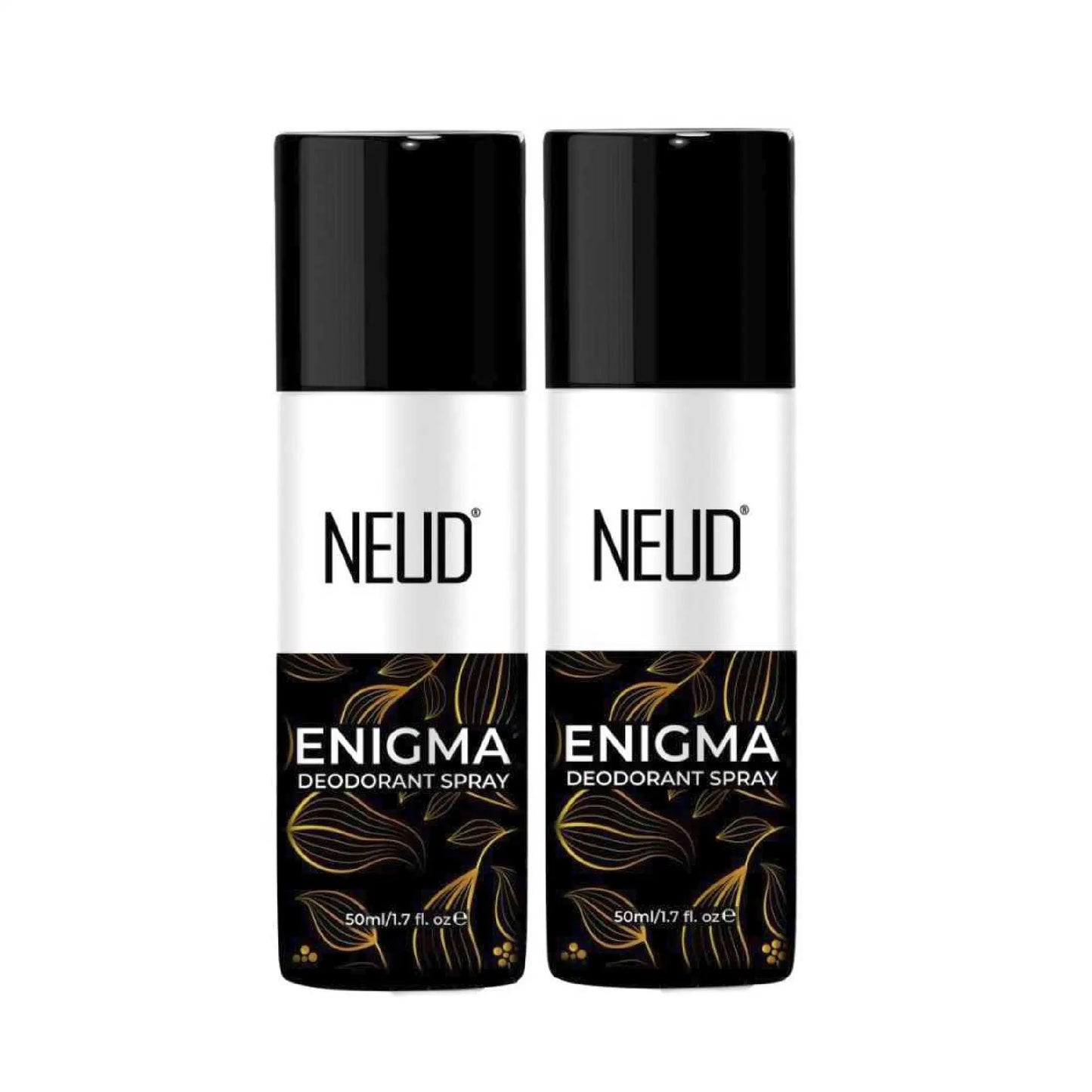 NEUD ENIGMA Unisex Deodorant Perfumed Body Spray for 24-Hour Odor Protection - 2x50ml Pack