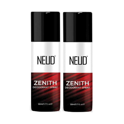 NEUD ZENITH Unisex Deodorant Perfumed Body Spray For 24-Hour Odor Protection - 2x50ml Pack